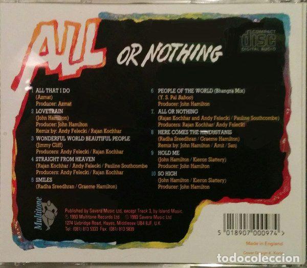 CDs de m&uacute;sica: Sasha &ndash; All Or Nothing (CD, Multitone DMUT 1270) - Foto 2