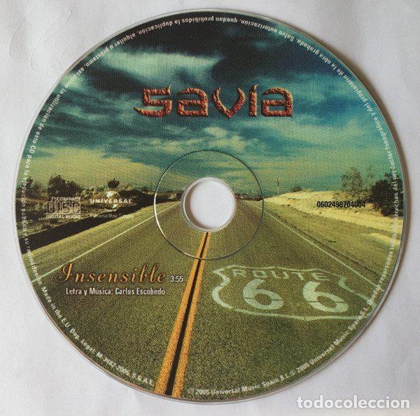 CDs de m&uacute;sica: Savia &ndash; Insensible (CD, Universal Music none ) - Foto 3