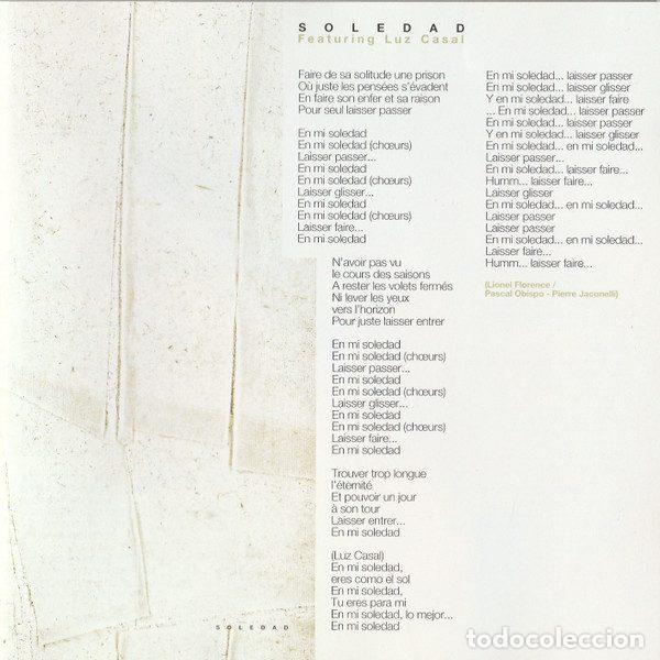 CDs de m&uacute;sica: Pascal Obispo &ndash; Soledad (CD, Epic EPC 496230 2) - Foto 10