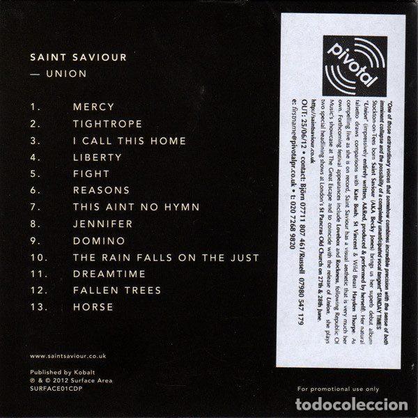 CDs de m&uacute;sica: Saint Saviour &ndash; Union (CD, Surface Area SURFACE01CDP) - Foto 2