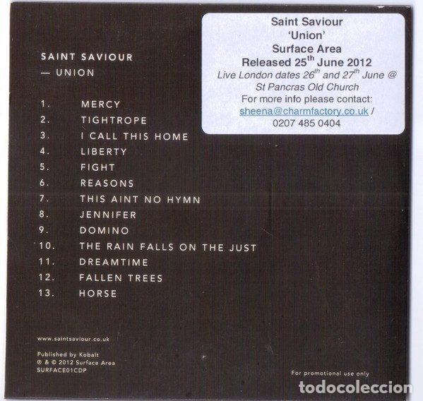 CDs de m&uacute;sica: Saint Saviour &ndash; Union (CD, Surface Area SURFACE01CDP) - Foto 5