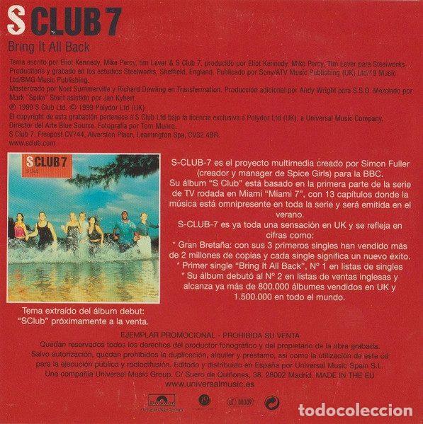 CDs de m&uacute;sica: S Club 7 &ndash; Bring It All Back (CD, Polydor none) - Foto 2