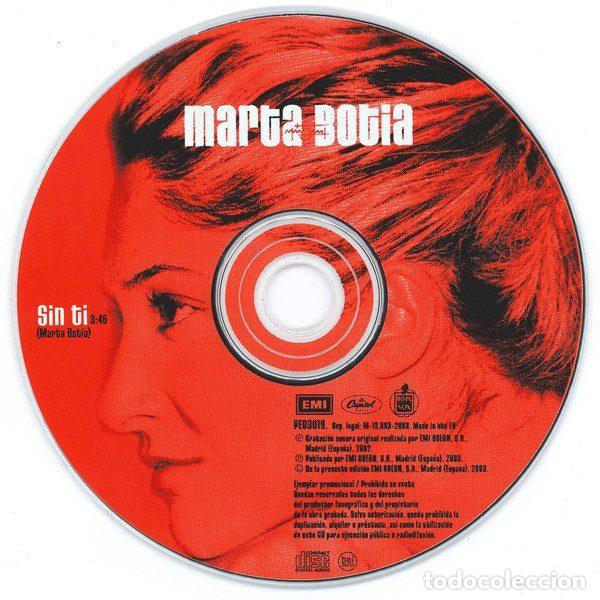 CDs de m&uacute;sica: Marta Botia &ndash; Sin Ti (CD, Hispavox PE03019) - Foto 3