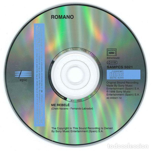 CDs de m&uacute;sica: Roman&oacute; &ndash; Me Rebel&eacute; (CD, Epic SAMPCS 5021) - Foto 3