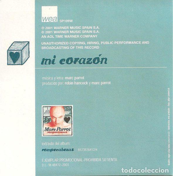 CDs de m&uacute;sica: Marc Parrot &ndash; Mi Coraz&oacute;n (CD, WEA SP109W) - Foto 2