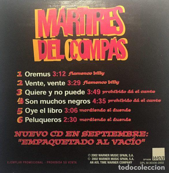 CDs de m&uacute;sica: M&aacute;rtires Del Comp&aacute;s &ndash; Promo Sampler (CD, WEA SP165W) - Foto 3