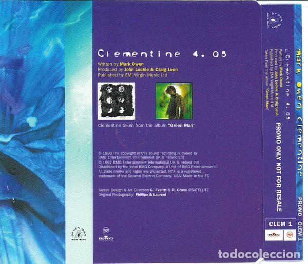 CDs de m&uacute;sica: Mark Owen &ndash; Clementine (CD, RCA CLEM 1) - Foto 2