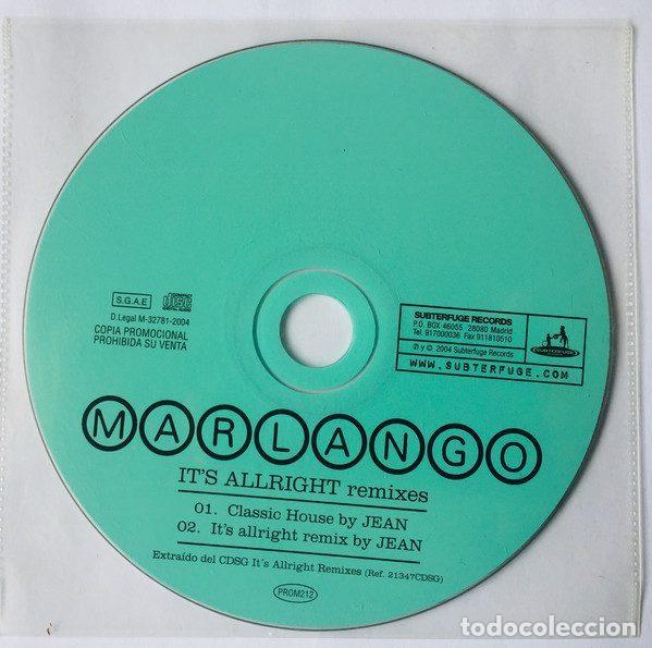 CD de M&uacute;sica: Marlango &ndash; It's Allright Remixes (CD, Subterfuge Records PROM212)