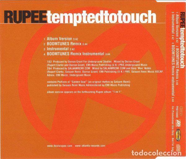 CDs de m&uacute;sica: Rupee &ndash; Tempted To Touch (CD, Atlantic PR015048) - Foto 2