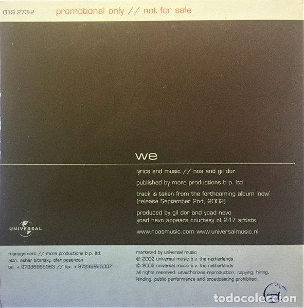 CDs de m&uacute;sica: Noa &ndash; We (CD, Universal 019 273-2) - Foto 2
