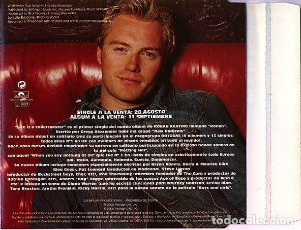 CDs de m&uacute;sica: Ronan Keating &ndash; Life Is A Rollercoaster (CD, Polydor none) - Foto 2