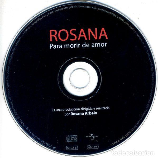 CDs de m&uacute;sica: Rosana &ndash; Para Morir De Amor (CD, Universal ROSANA14) - Foto 3