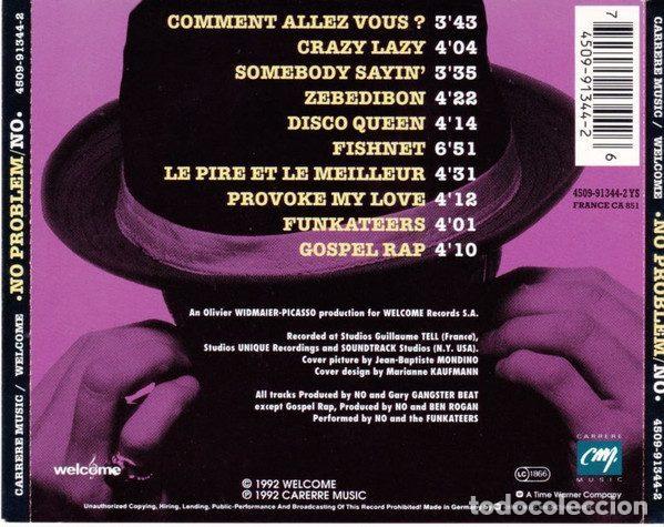 CDs de m&uacute;sica: No &ndash; No Problem (CD, Welcome 4509-91344-2) - Foto 2
