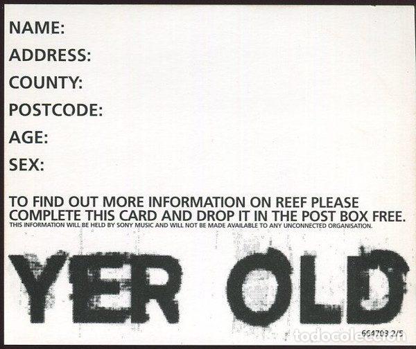 CDs de m&uacute;sica: Reef &ndash; Yer Old (CD, Sony Soho Square 664703 2) - Foto 4