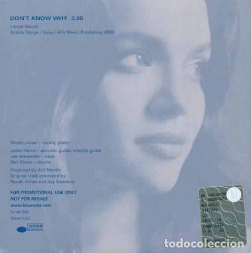 CDs de m&uacute;sica: Norah Jones &ndash; Dont Know Why (CD, Blue Note Norah 003) - Foto 2
