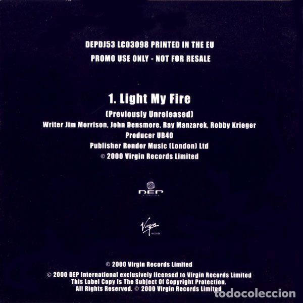 CDs de m&uacute;sica: UB40 &ndash; Light My Fire (CD, Virgin DEPDJ53) - Foto 2