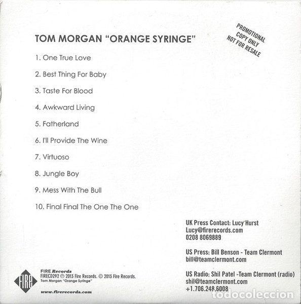 CDs de m&uacute;sica: Tom Morgan &ndash; Orange Syringe (CD, Fire Records FIRECD292) - Foto 2