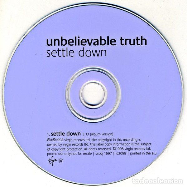 CDs de m&uacute;sica: Unbelievable Truth &ndash; Settle Down (CD, Virgin vscdj 1697) - Foto 3