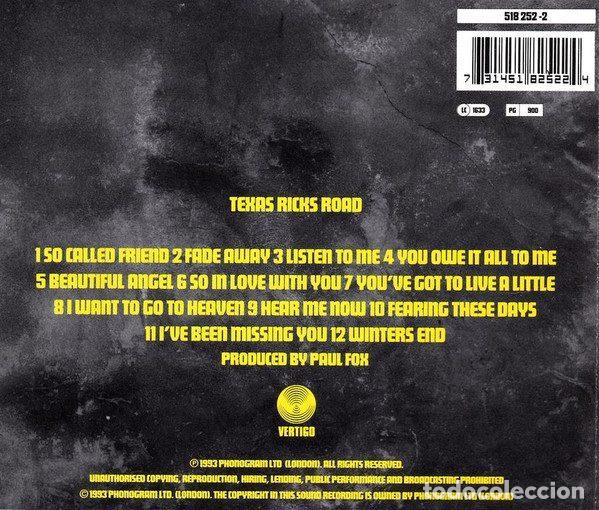 CDs de m&uacute;sica: Texas &ndash; Ricks Road (CD, Vertigo 518 252-2) - Foto 2