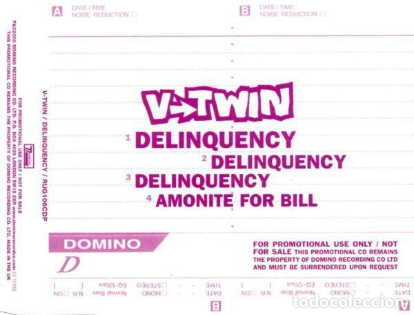 CD de M&uacute;sica: V-Twin &ndash; Delinquency (CD, Domino RUG106CDP)