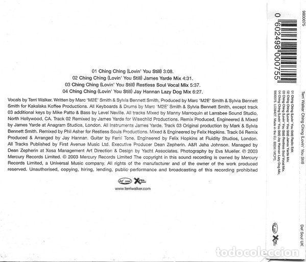 CDs de m&uacute;sica: Terri Walker &ndash; Ching Ching (CD, Mercury 9800075) - Foto 2