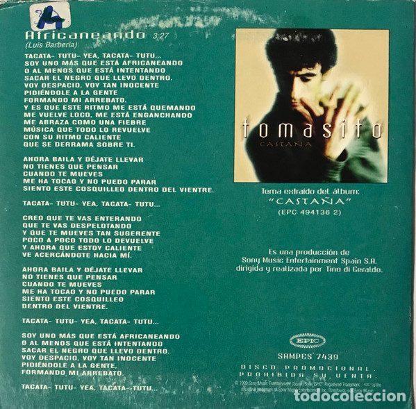 CDs de m&uacute;sica: Tomasito &ndash; Africaneando (CD, Epic SAMPCS 7439) - Foto 2