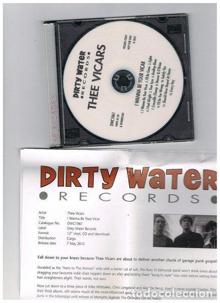 Musik-CDs: Thee Vicars &ndash; I Wanna Be Your Vicar (CDr, Dirty Water Records DWC1061LP)