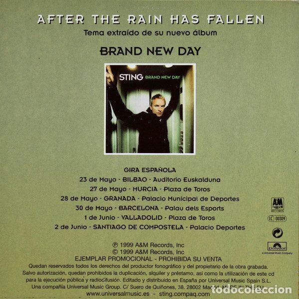 CDs de m&uacute;sica: Sting &ndash; After The Rain Has Fallen (CD, A&M Records none) - Foto 2