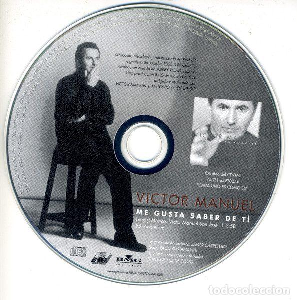 Musik-CDs: V&iacute;ctor Manuel &ndash; Me Gusta Saber De T&iacute; (CD, Ariola 74321671302)