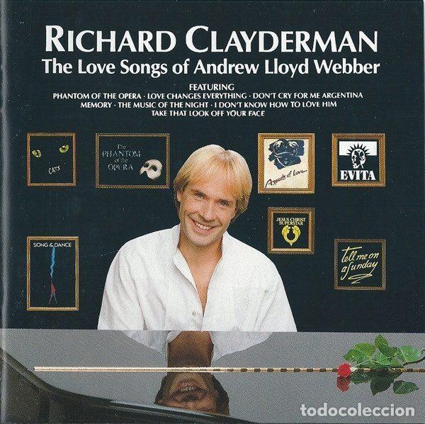 CD de M&uacute;sica: Richard Clayderman &ndash; The Love Songs Of Andrew Lloyd Webber (CD, Decca Delphine 828 175-2)