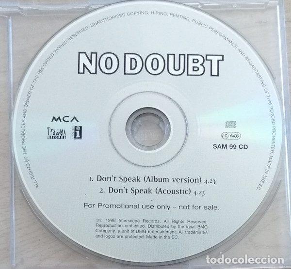 CD de M&uacute;sica: No Doubt &ndash; Don't Speak (CD, MCA Records SAM 99 CD)