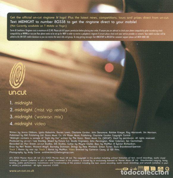 CDs de m&uacute;sica: Un-cut &ndash; Midnight (CD, WEA WEA364CD1) - Foto 2