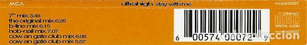 CDs de m&uacute;sica: Ultrahigh &ndash; Stay With Me (CD, MCA Records mcstd40007) - Foto 4