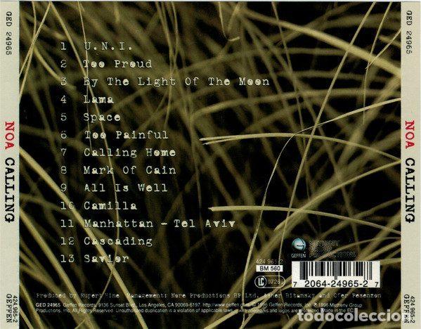 CDs de m&uacute;sica: Noa &ndash; Calling (CD, Geffen Records 424 965-2) - Foto 2