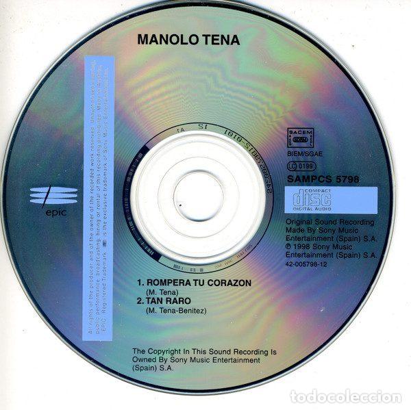 CDs de m&uacute;sica: Manolo Tena &ndash; Rompera Tu Corazon (CD, Epic SAMPCS 5798) - Foto 3