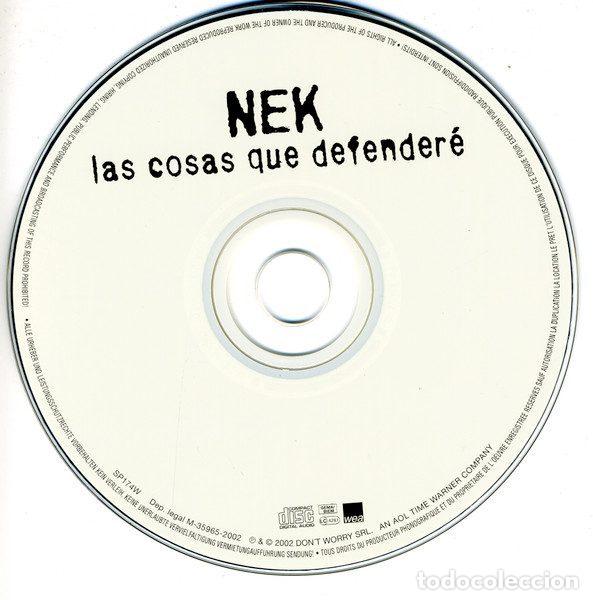 CDs de m&uacute;sica: Nek &ndash; Las Cosas Que Defender&eacute; (CD, WEA SP174W) - Foto 3