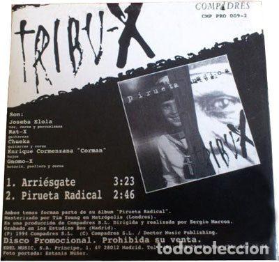 CDs de m&uacute;sica: Tribu-X &ndash; Arri&eacute;sgate (CD, Compadres CMP PRO 009-2) - Foto 2