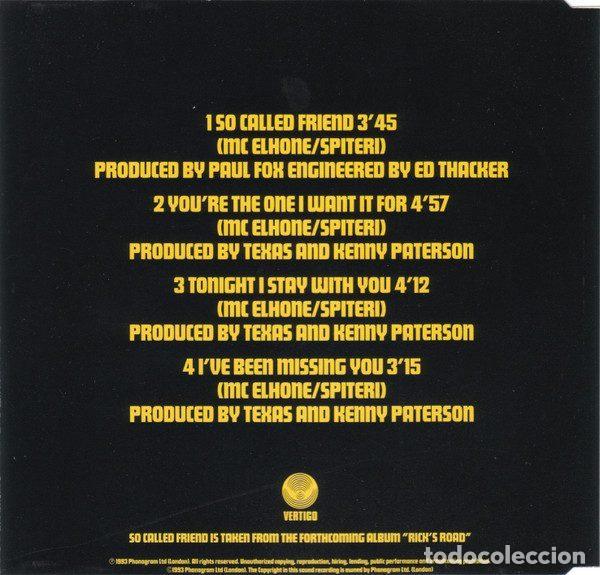 CDs de m&uacute;sica: Texas &ndash; So Called Friend (CD, Vertigo TEXCD 9) - Foto 3