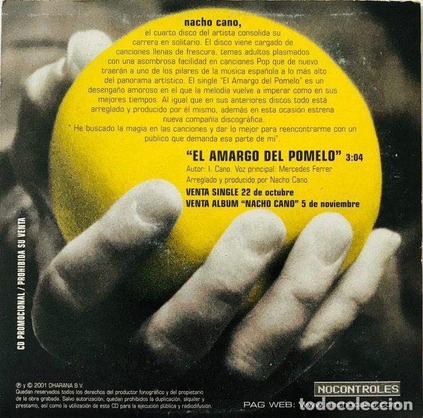 CDs de m&uacute;sica: Nacho Cano &ndash; El Amargo Del Pomelo (CD, Nocontroles none) - Foto 2