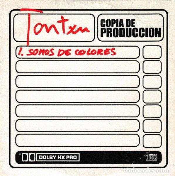 CDs de m&uacute;sica: Tontxu &ndash; Somos De Colores (CD, EMI PE 00045)