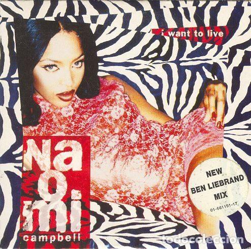 Music CDs: Naomi Campbell &ndash; I Want To Live (CD, Epic 661191 1)