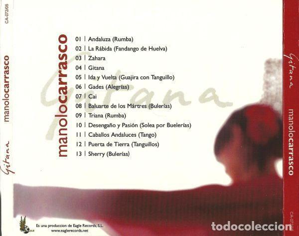 CDs de m&uacute;sica: Manolo Carrasco &ndash; Gitana (CD, Eagle Records none) - Foto 4