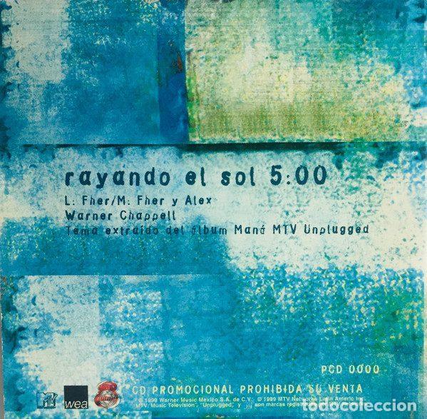 CDs de m&uacute;sica: Man&aacute; &ndash; Rayando El Sol (CD, WEA PCD 0000) - Foto 3