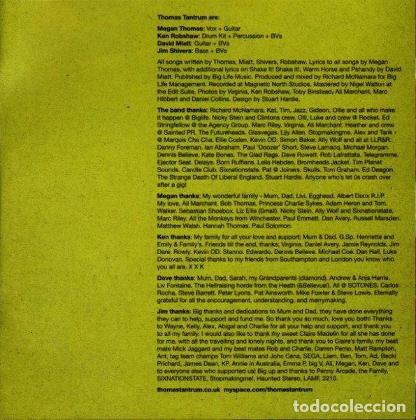 CDs de m&uacute;sica: Thomas Tantrum &ndash; Thomas Tantrum (CD, Sindy Strokers Records TT02CD) - Foto 6