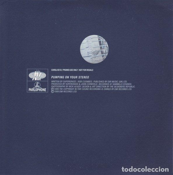 CDs de m&uacute;sica: Supergrass &ndash; Pumping On Your Stereo (CD, Parlophone CDRDJ 6518) - Foto 4