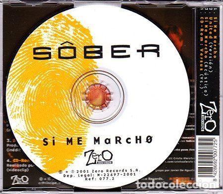 CDs de m&uacute;sica: S&ocirc;ber &ndash; Si Me Marcho (CD, Zero Records 077.2) - Foto 3