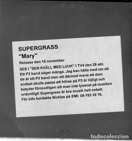 CDs de m&uacute;sica: Supergrass &ndash; Mary (CD, Parlophone CDRDJ 6531) - Foto 2