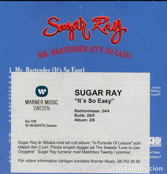 CDs de m&uacute;sica: Sugar Ray &ndash; Mr Bartender (Its So Easy) (CD, Atlantic PR03979) - Foto 3
