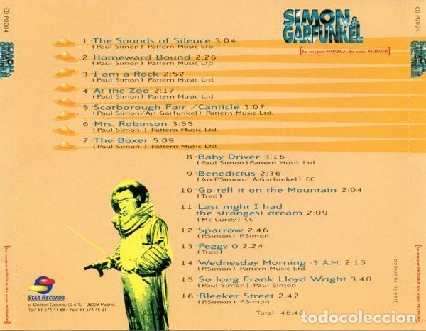 CDs de m&uacute;sica: Simon & Garfunkel &ndash; 16 Grandes &Eacute;xitos En Versi&oacute;n Original (CD, Star Records CD P0004) - Foto 9