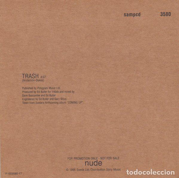 CDs de m&uacute;sica: Suede &ndash; Trash (CD, Nude Records SAMPCD 3580) - Foto 2
